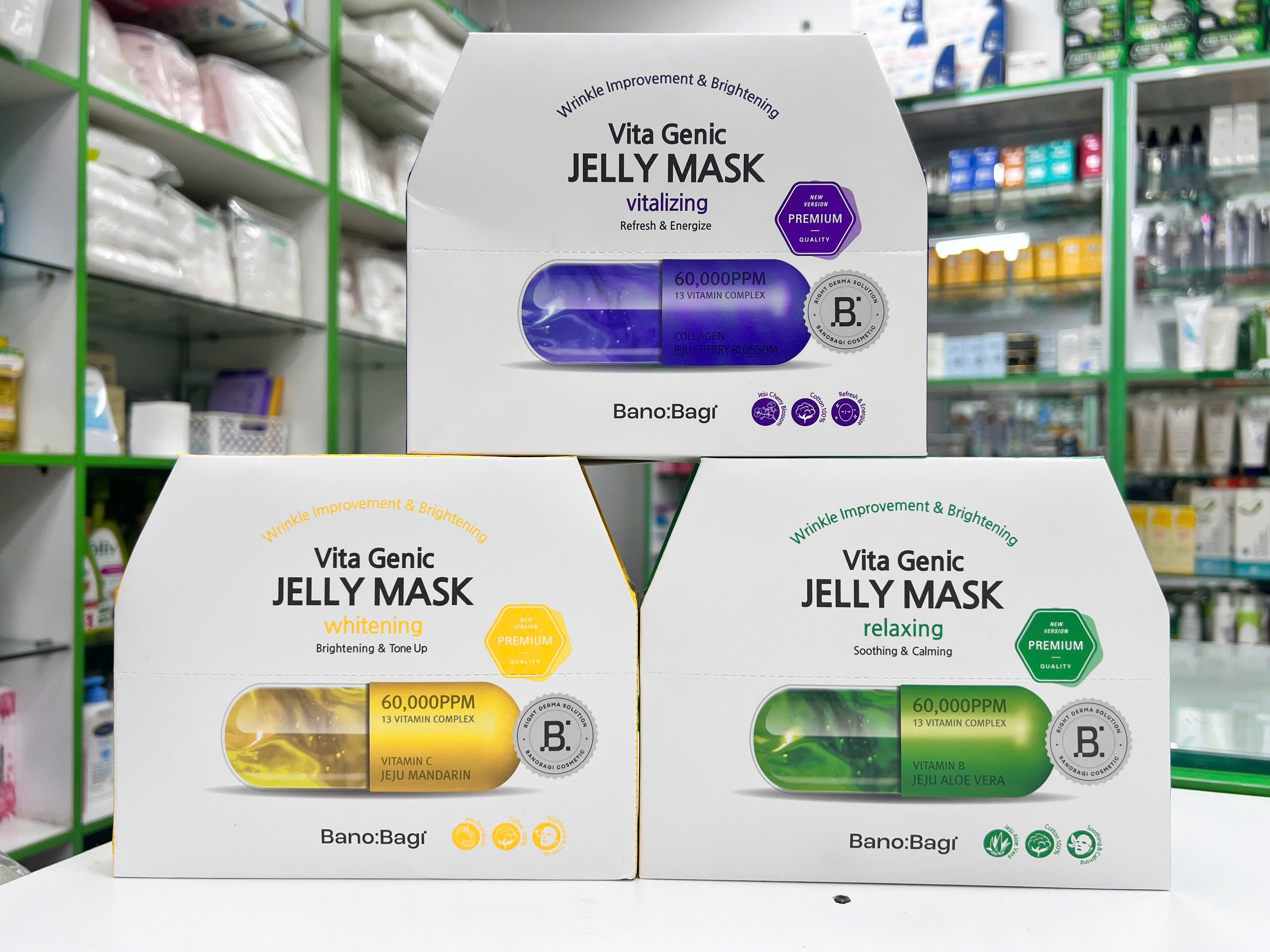 Combo 10 Miếng Mặt Nạ Bano:Bagi Vita Genic Jelly Mask